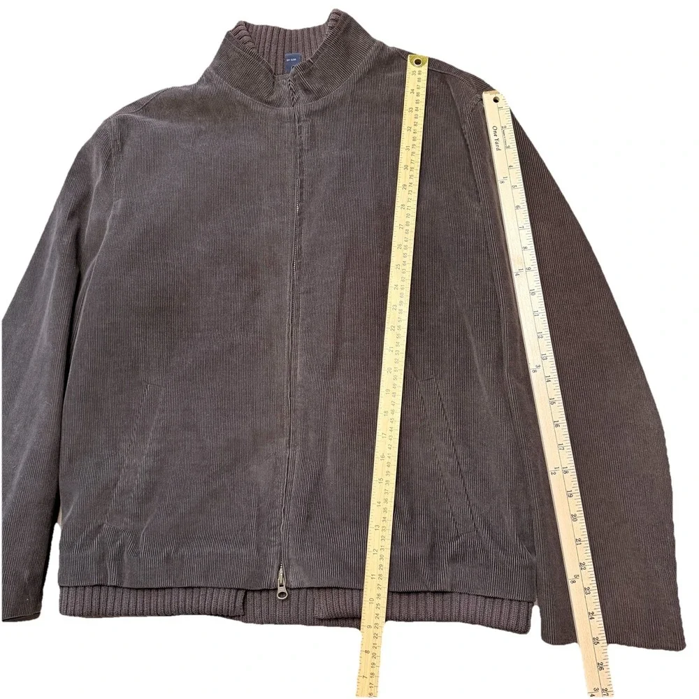 J. Crew Brown Corduroy Bomber Jacket-Coat Lining‎ 100% Cotton SZ L Sleeve Lining